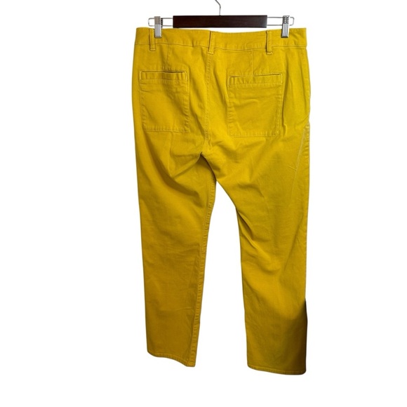 CAbi | Yellow Straight Leg Utility Women's Pants | #5869 | Sz 8 - Picture 5 of 10